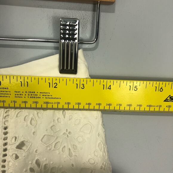NWT Spell Lottie Eyelet Wide Leg Pants White Size S - Picture 12 of 14